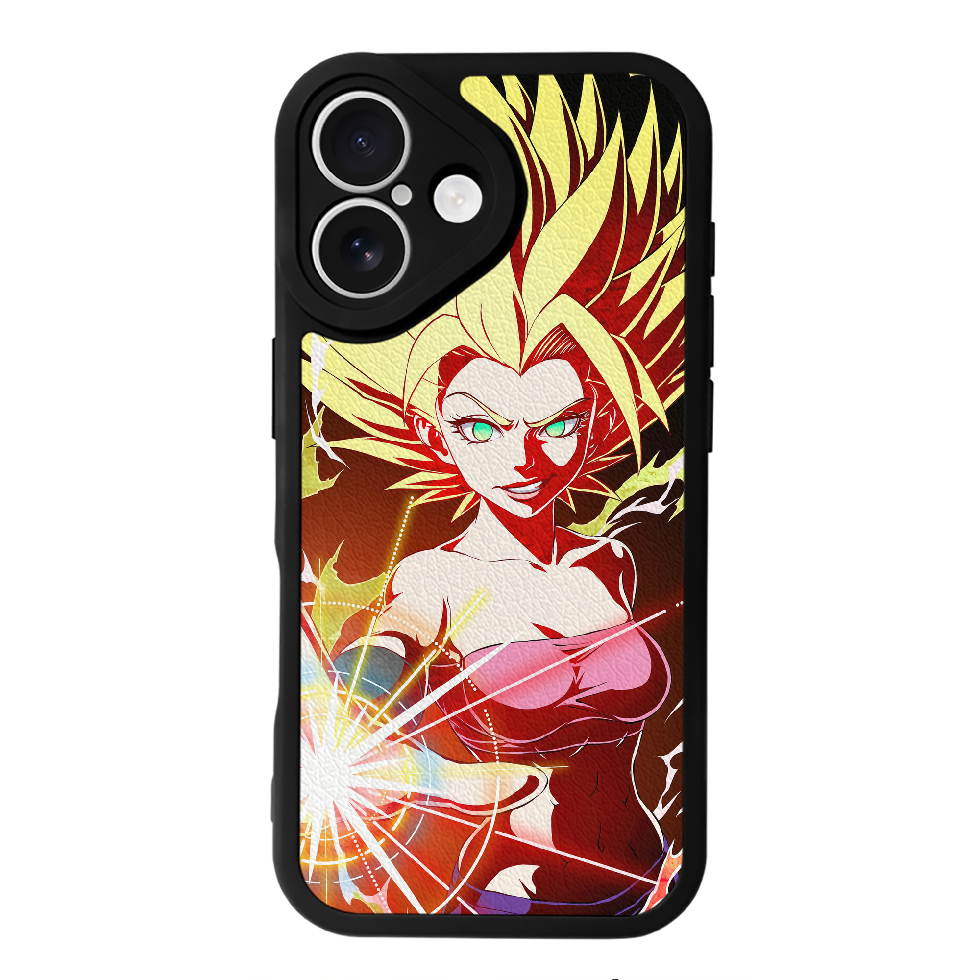 （画像用） ドラゴンボール DRAGON BALL 【iPhone 16シリーズ対応】シリコンスマホケース（レザー調） 材質：シリコン